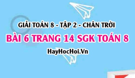 Bài 6 trang 14 Toán 8 Tập 2 Chân trời sáng tạo